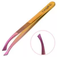 Пинцет для бровей изогнутый скошенный Irisk (Ириск) Пинцет для бровей изогнутый скошенный Irisk (Ириск)