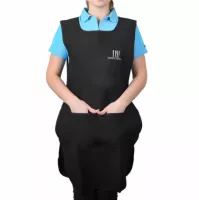 Фартук TNL Classic с клепками, черный (H-40) Фартук TNL Classic с клепками, черный (H-40)