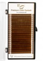 Коричневые ресницы I-Beauty (Ай бьюти), миксы, 20 линий